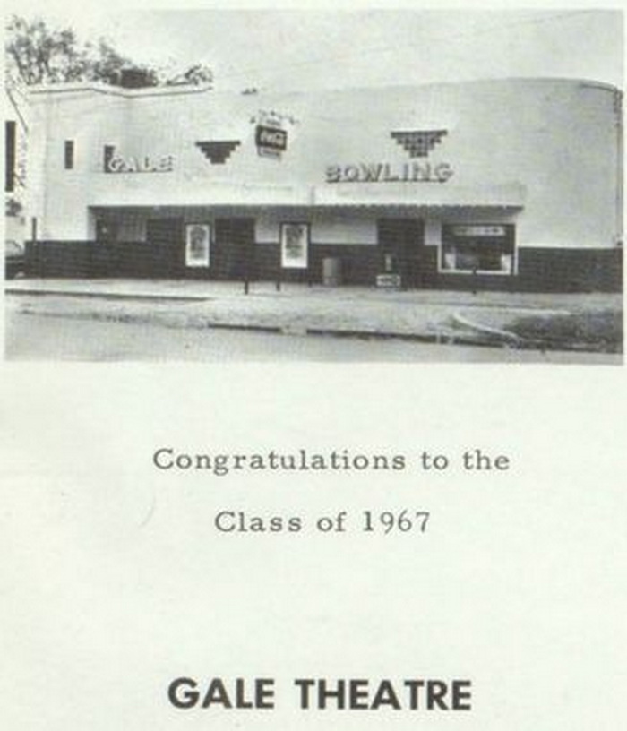 Gale Theatre - Galesburg Augusta High School - Rambler Yearbook 1967